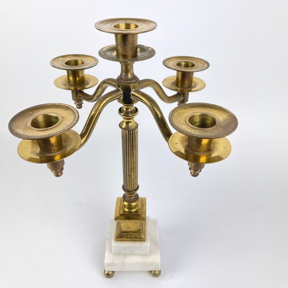 Antique Brass Candlestick holder - Picture 7 of 8